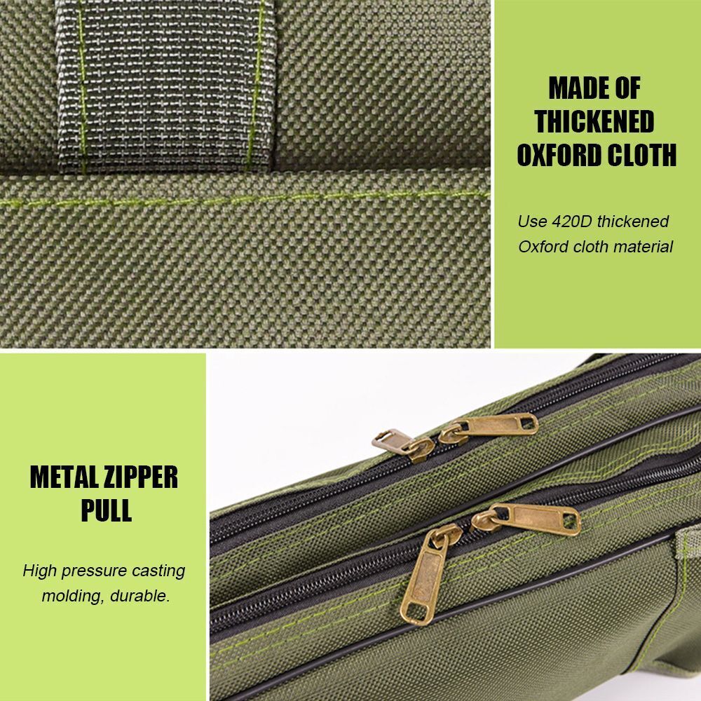 Military Hiking Fishing Rucksack Backpack Cylindrical Case Bag Fishing Gear Bag