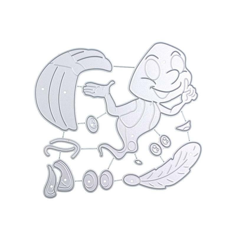Lamp Elf with Feather Hat Metal Cutting Dies Stencil DIY Scrapbooking Template