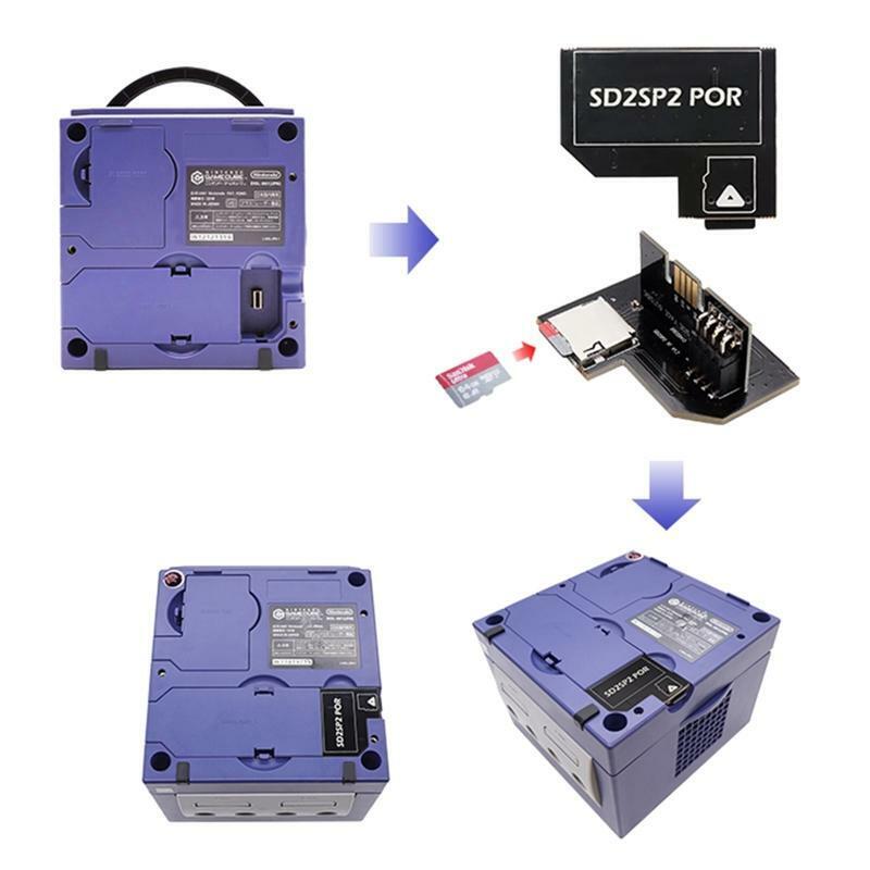 NGC SD2SP2 PRO Adapter with Control LEDs Indicator Micro SDCard TFCard Reader