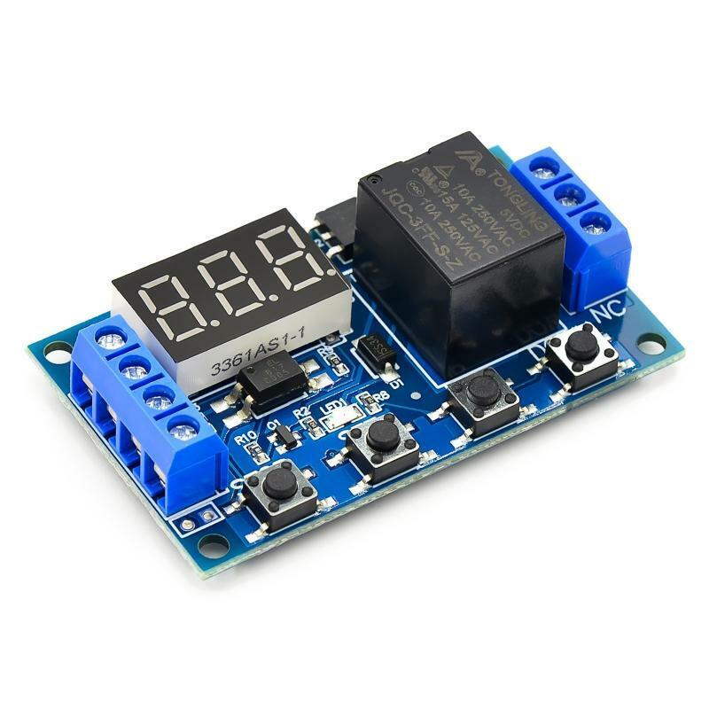 Car LCD Trigger Delay Cycle Timing with Optocoupler Relay Module Circuit Switch