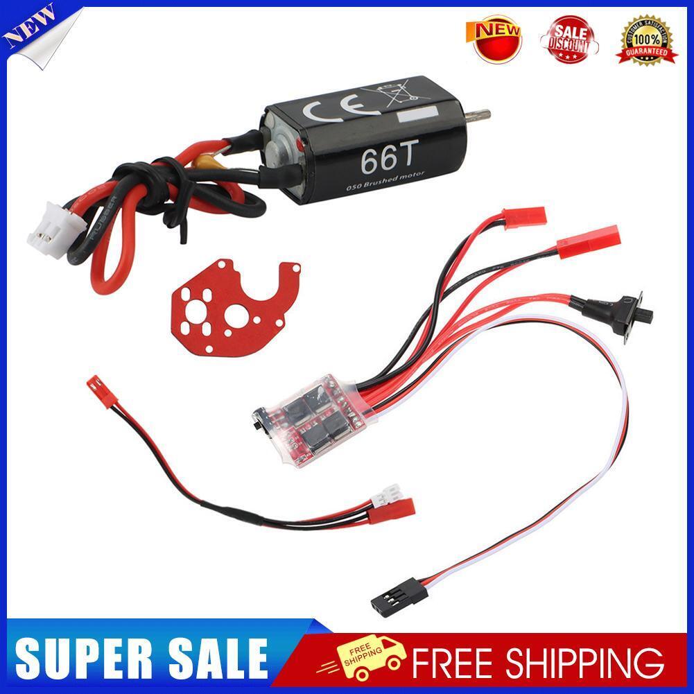 050 66T Brushed Motor + 30A Brushed ESC for 1/24 RC Car Crawler Parts (01)