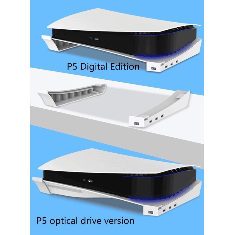 For PS5 Optical Drive Version Host Flat Storage Bracket for PS5 Digital Version