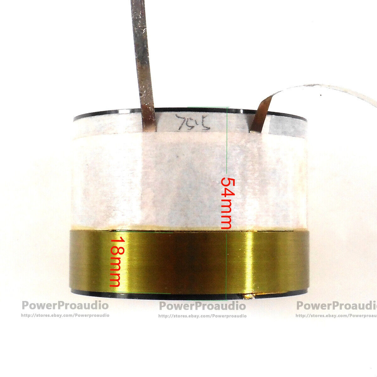 75.5mm  Aluminium wire , woofer / loudspeaker / speaker voice coil