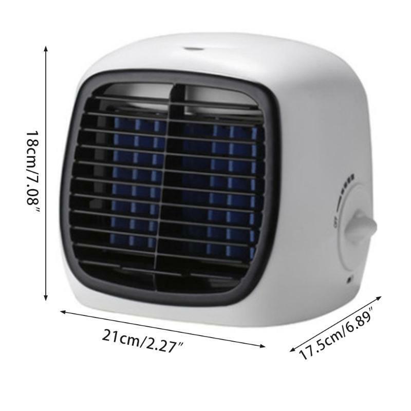 2-in-1 Fan Cooler Mini Portable Air Cooling Water Desk Humidifier Conditioner
