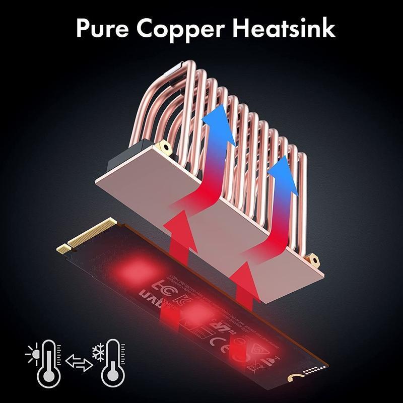 Stylish M.2 2280 SSD Heatsink Heat Dissipation Radiator Cooling Thermal Pad NVME