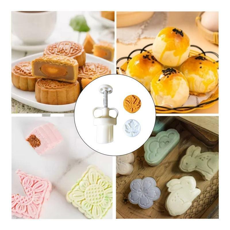 25g Maple Leaf Stamps Pastry Moon Cake Mold Thickness Adjustable Durable Baking
