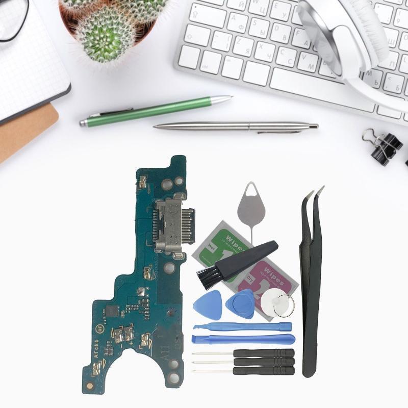 USB Charging Port Flex Cable Replace with Repair Tools for GalaxyA11/A115/A115U