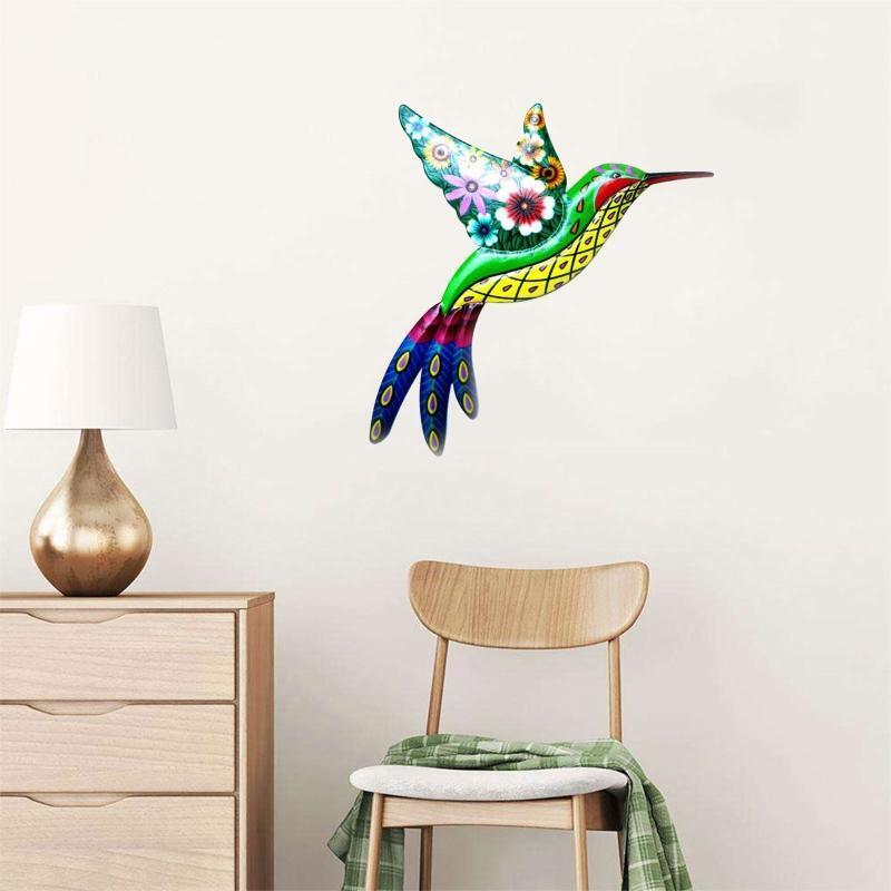 Indoor Outdoor Wrought Iron Hanging Wall Sculpture Decoration for Living Room