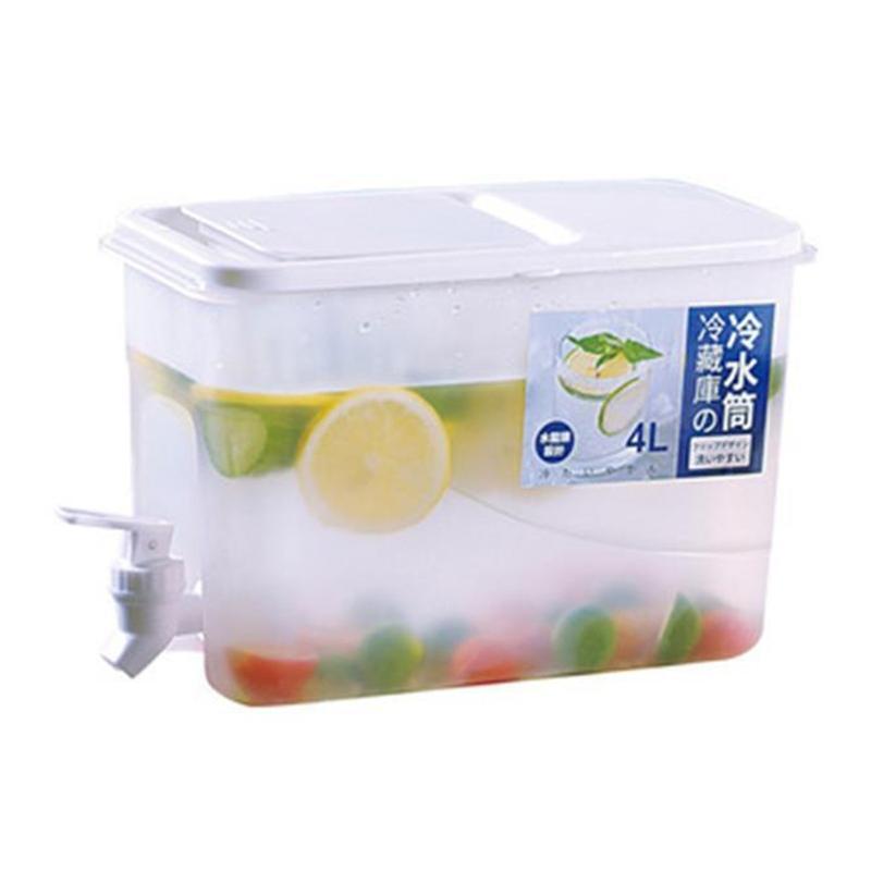 Large Capacity Portable PP Cold Kettle Fruit Teapot Lemonade Bucket PP Material