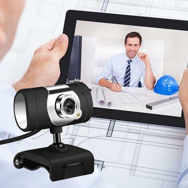Home Durable Study Laptop Webcam Camera USB H-D Computer PC With Microphone