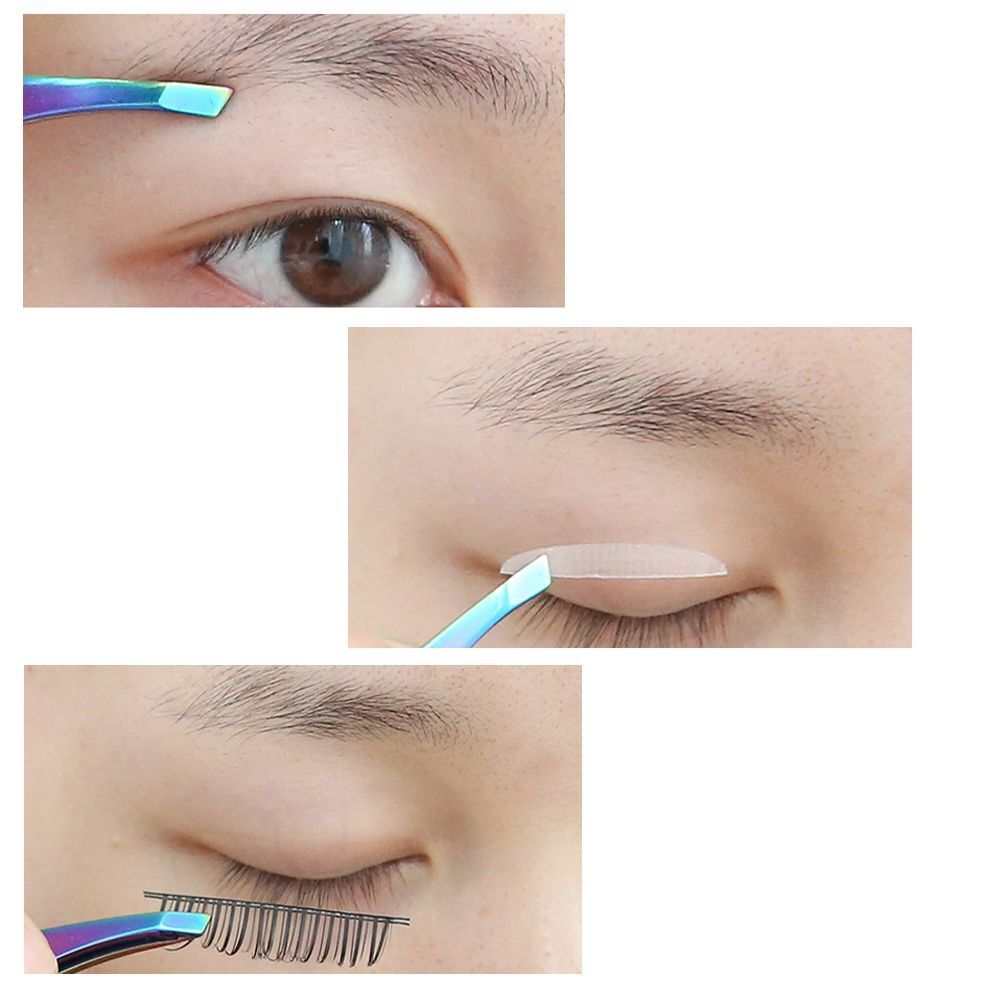 False Eyelash Tweezers Brow Trimmer Colorful Eyebrow Clip Face Hair Removal