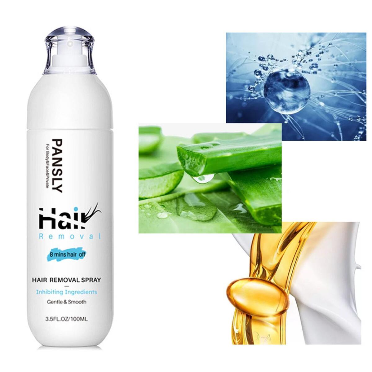 Hair Removal Spray Quick Smooth Mild Hair Off for Treatment Bikini Women Men