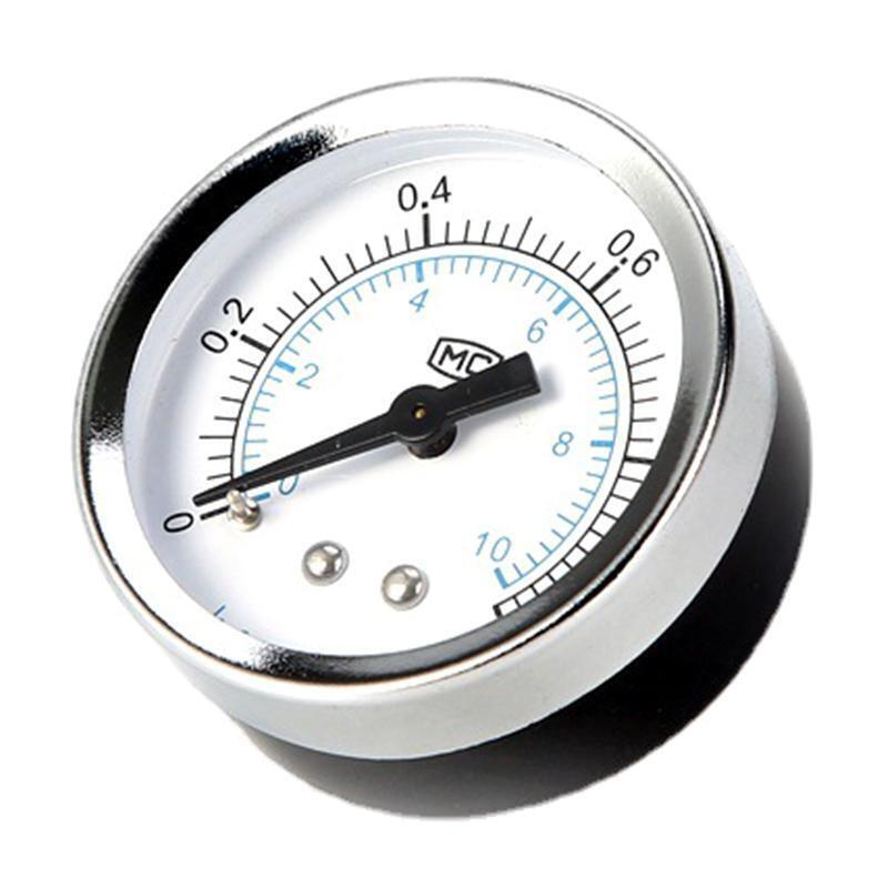 1/8 Inch Pressure Gauge Dual Scale Air Pressure Gauge Back Connection 0-1.0 Mpa-
