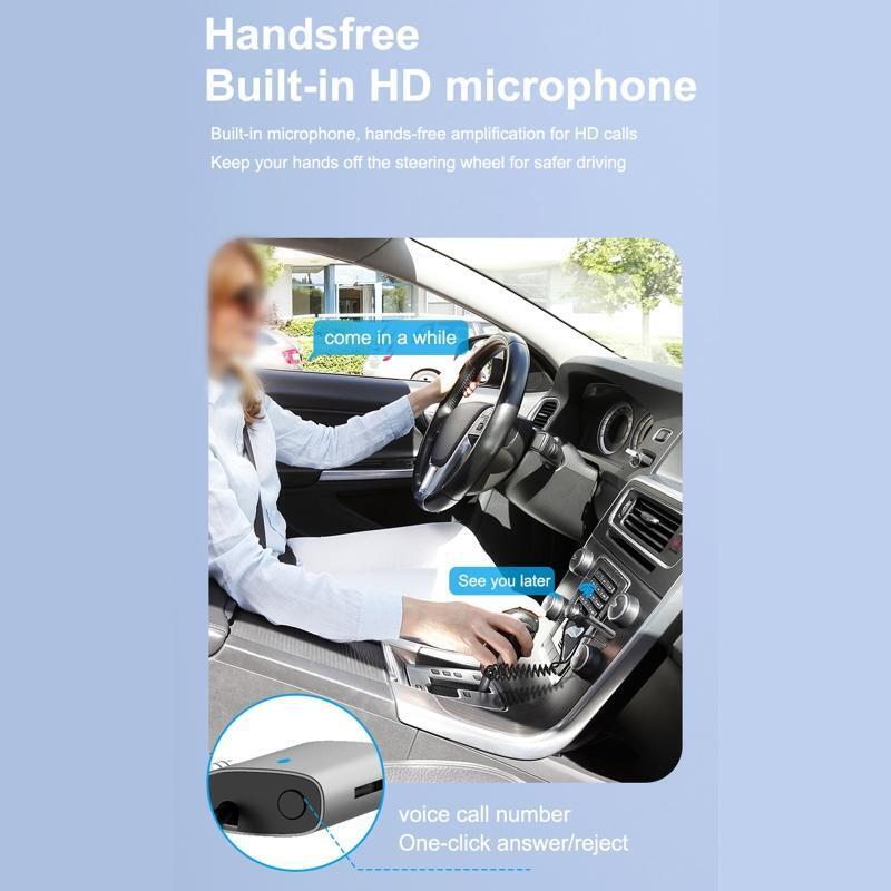 Bluetooth-compatible 5.1 Receiver Transmitter 3.5mm Aux Wireless Audio Adapter