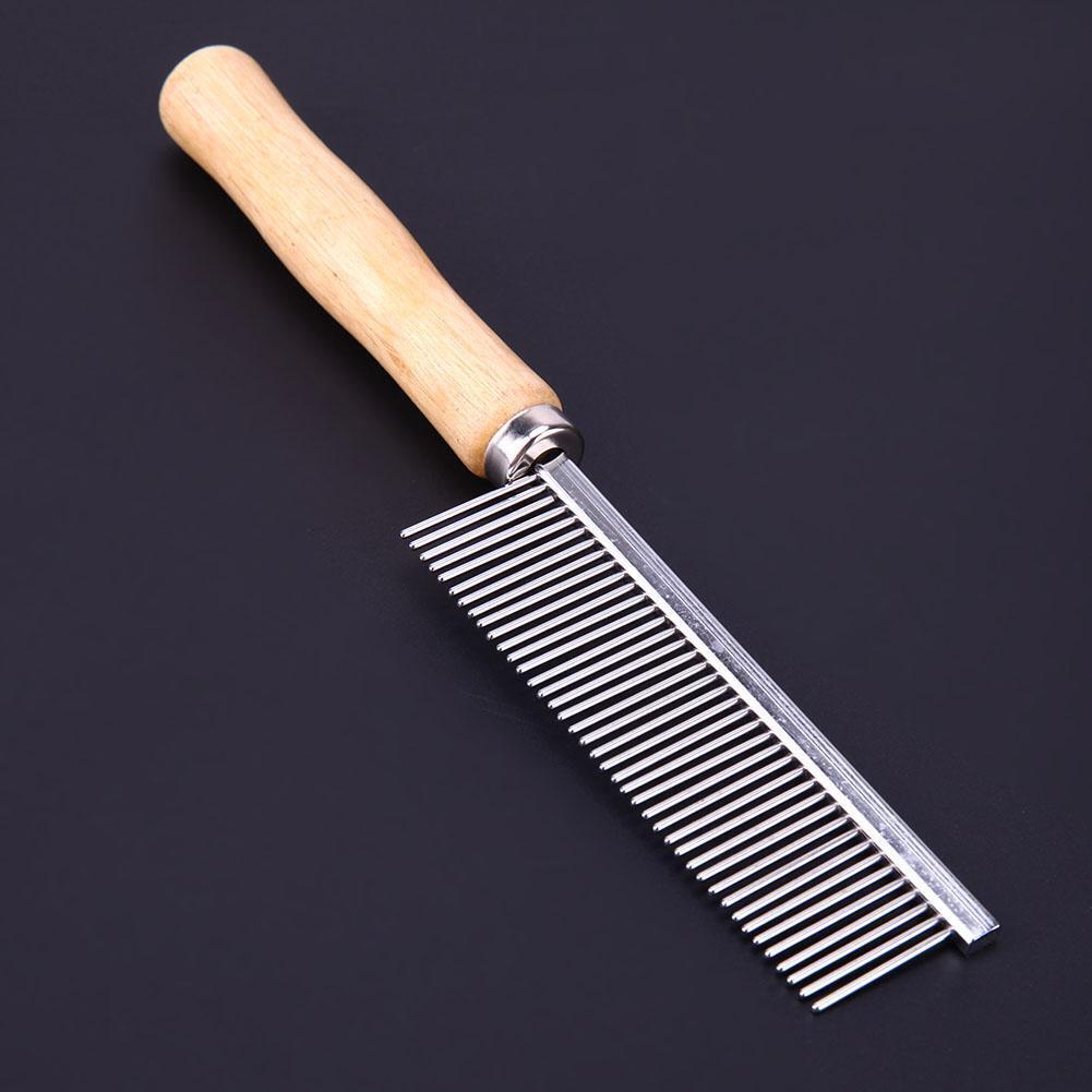 Stainless Steel Pet Comb for Dog Cat Hair Removal Single Row Straight Comb