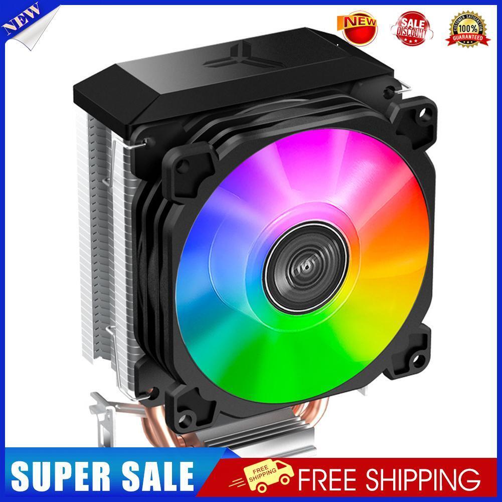 CR1200E 2 Heat Pipes CPU Cooling Fan RGB 3 Pin Heatsink Cooler Radiator