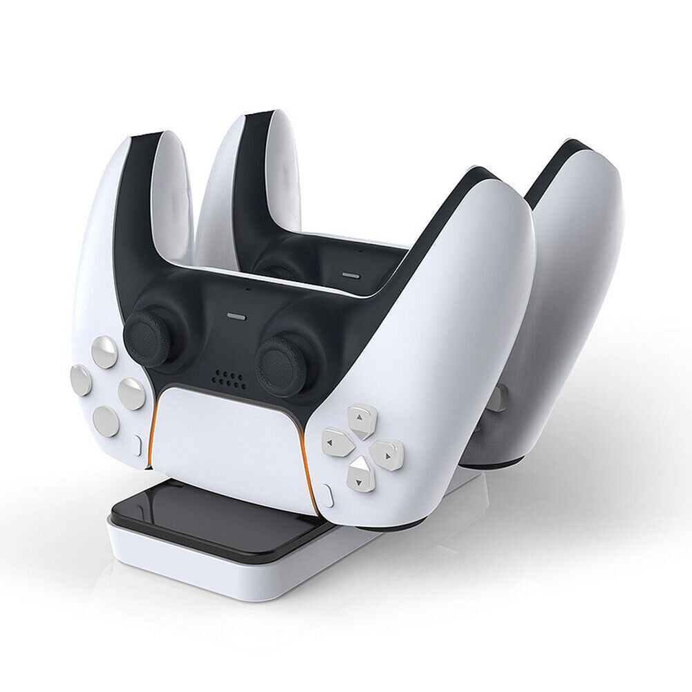 Dual USB C Charging Cradle for DualSense Controller Charger with USB Cable