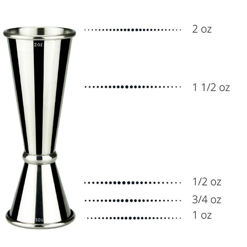 Double Cocktail Jigger Japanese Design Stainless Steel Bar Jigger Measuring Cup