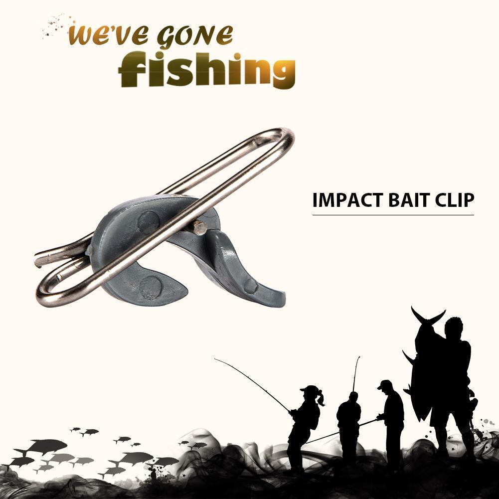 10pcs Stainless Steel Impact Bait Clip Fishing Hook Decoupling Accessories