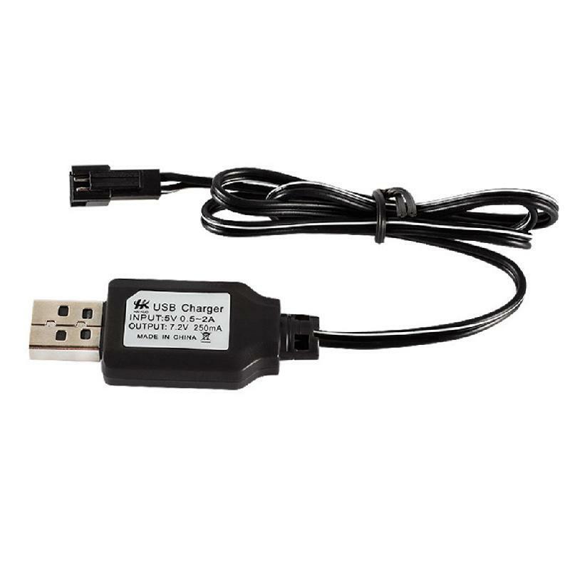 USB Charging Cable Ni-Cd Ni-MH Batteries Pack SM Plug Adapter 7.2V 250mA Output