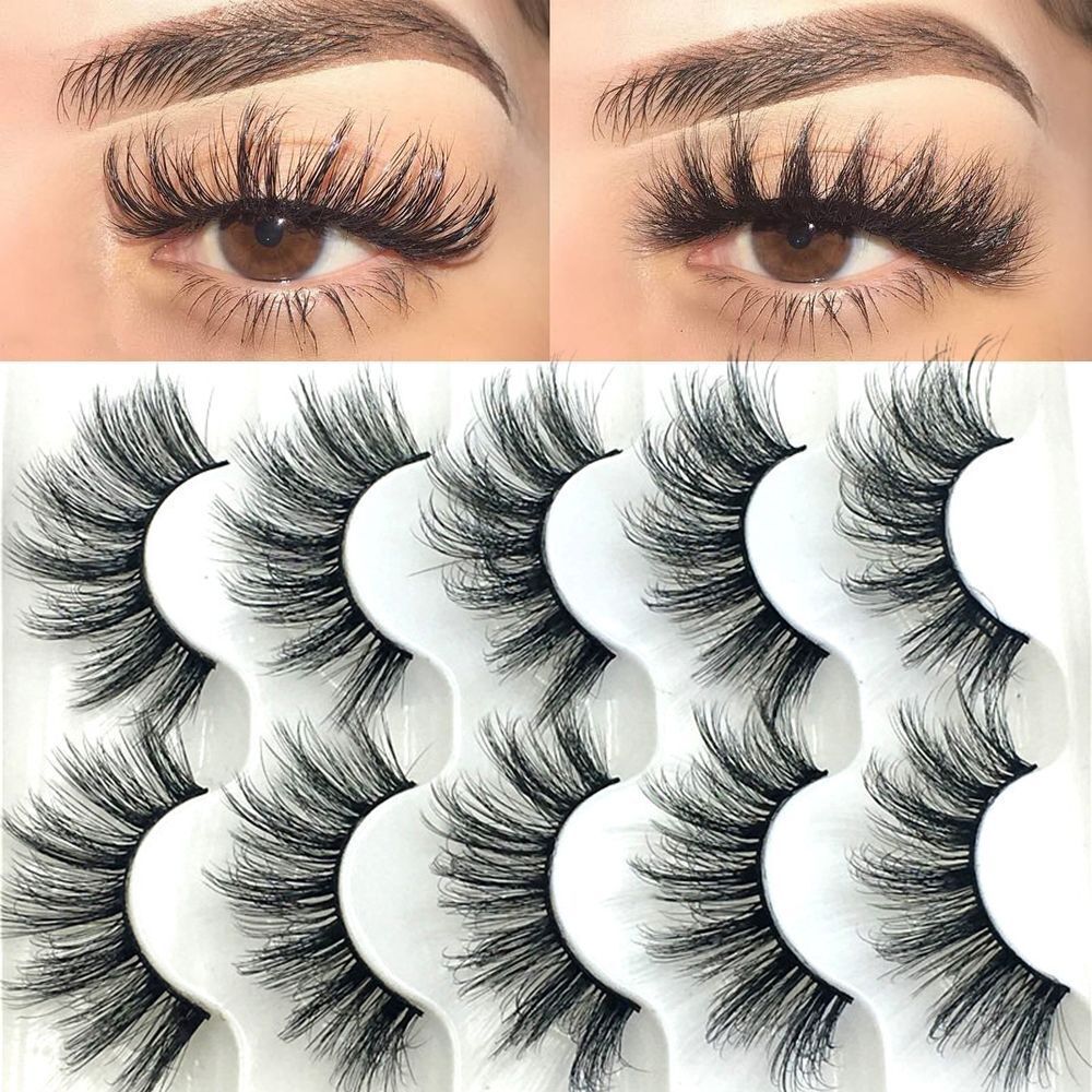 Multilayers Crisscross False Eyelashes 6D Faux Mink Hair Eye Lash Extension