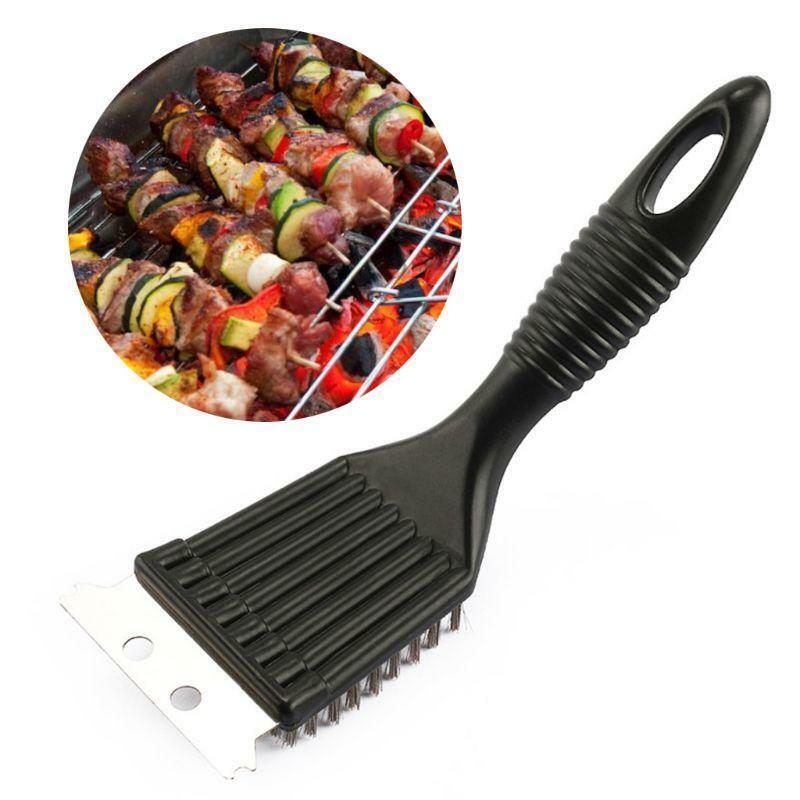 BBQ Grill Brush Cleaner Stainless Steel Scraper Barbecue Cooking Clean Accessory