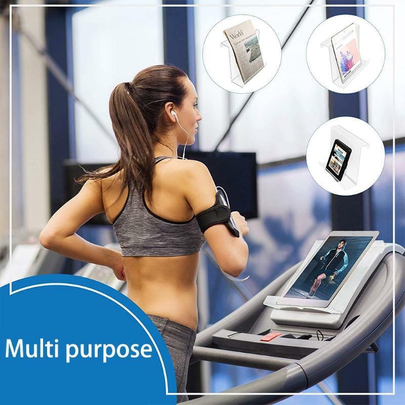 Pad Treadmill Holder E-Book Reading Frame Acrylic Clear Shelf for Exercise Equip