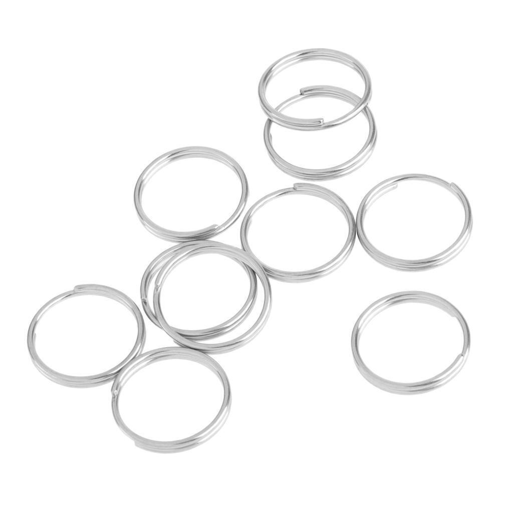 10 Pieces 316 Stainless Steel Scuba Diving O Ring Water Sports Boat Keychain