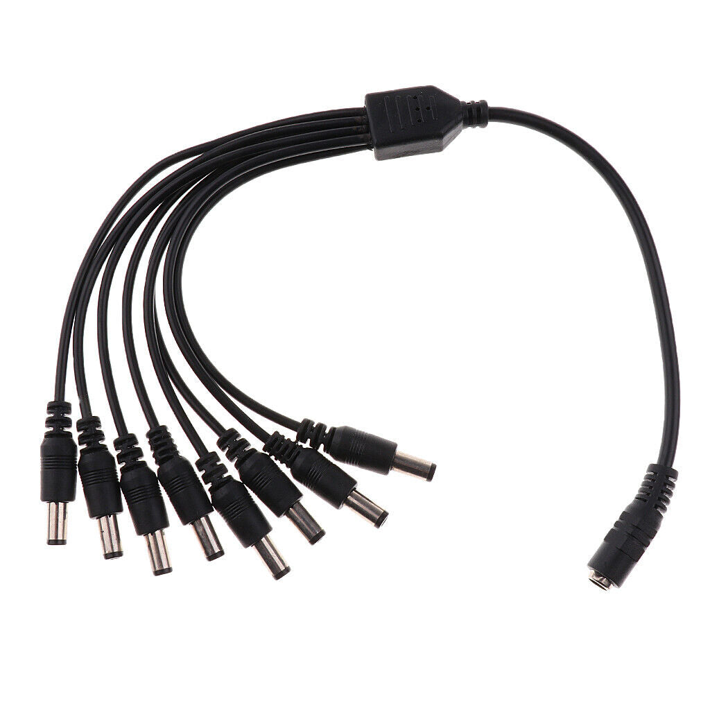 DC 1 Fe To 8  Output  Splitter Cable Y-Adapter For  Accessories