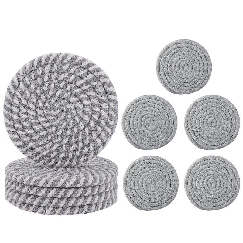 10 Pieces Absorbent Drink Coasters Set for Tabletop Protection Housewarming Gift