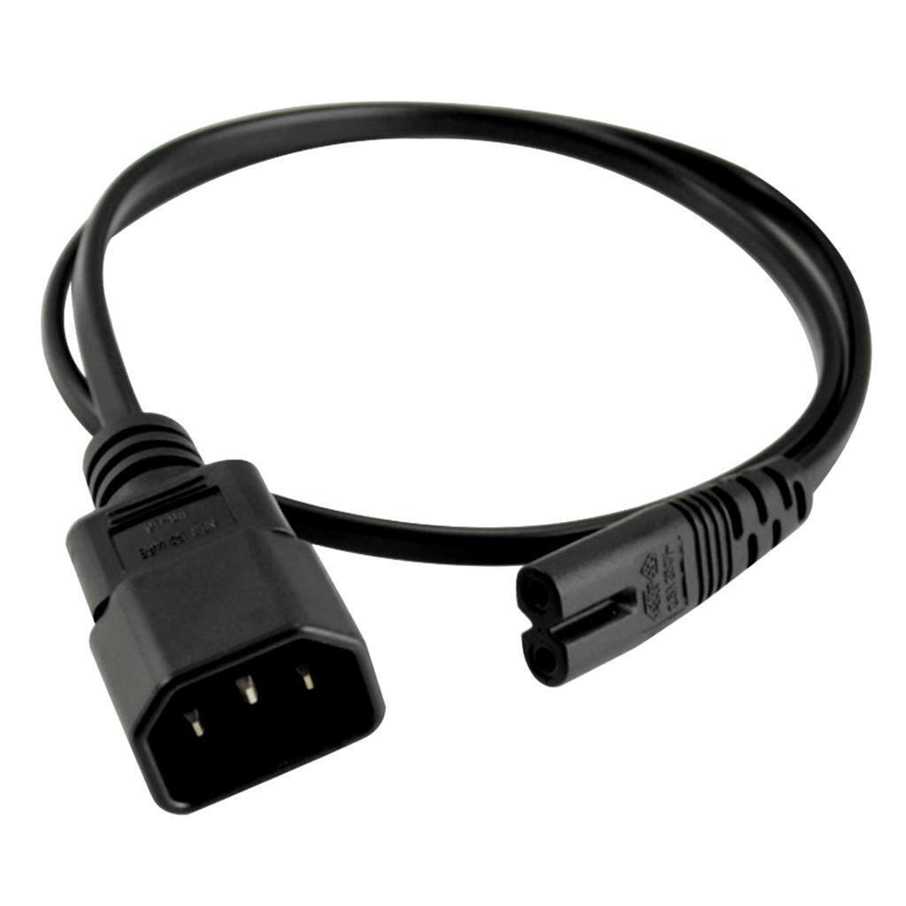 9.25 inch IEC 320 C14 to C7 F/M Computer AC Power Adapter Extension Cable