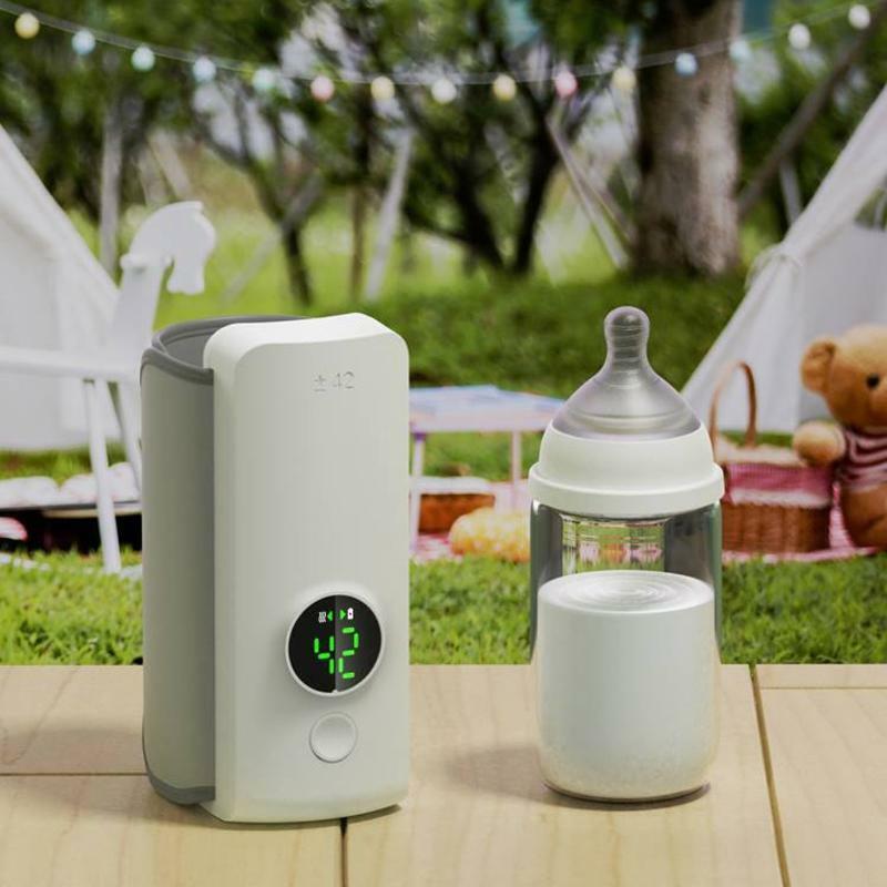 37-55°C 6000mAh Travel Portable Baby Bottle Warmer USB Heater with LED Display