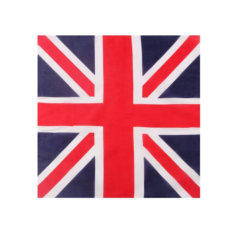Queen Jubilee Neckerchief Party Supply Union Jack Flag Bandanna Scarf Head tie