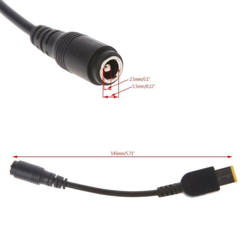 5.5*2.5mm To USB Square DC Power Adapter Cable For Lenovo ThinkPad YOGA 11 13
