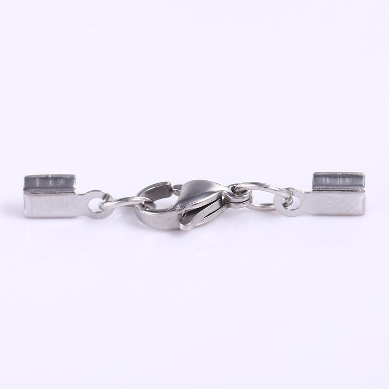 10 Pcs Jewelry Making Lobster Claw Clasp With Crimp End Tips DIY Necklace Kit