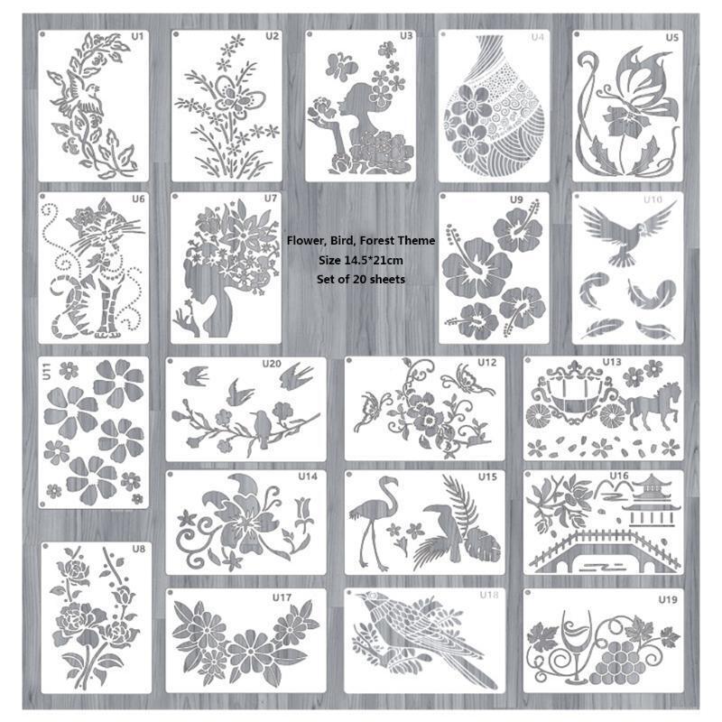 20 Pieces DIY Art Supplies Template DIY Crafts Making Sunflower Holiday Gifts