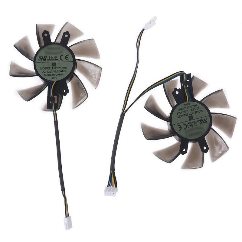 75mm T129215BU 4Pin VGA Fan Graphics Card Cooling Fan for GALAX GTX 1060 KFA2