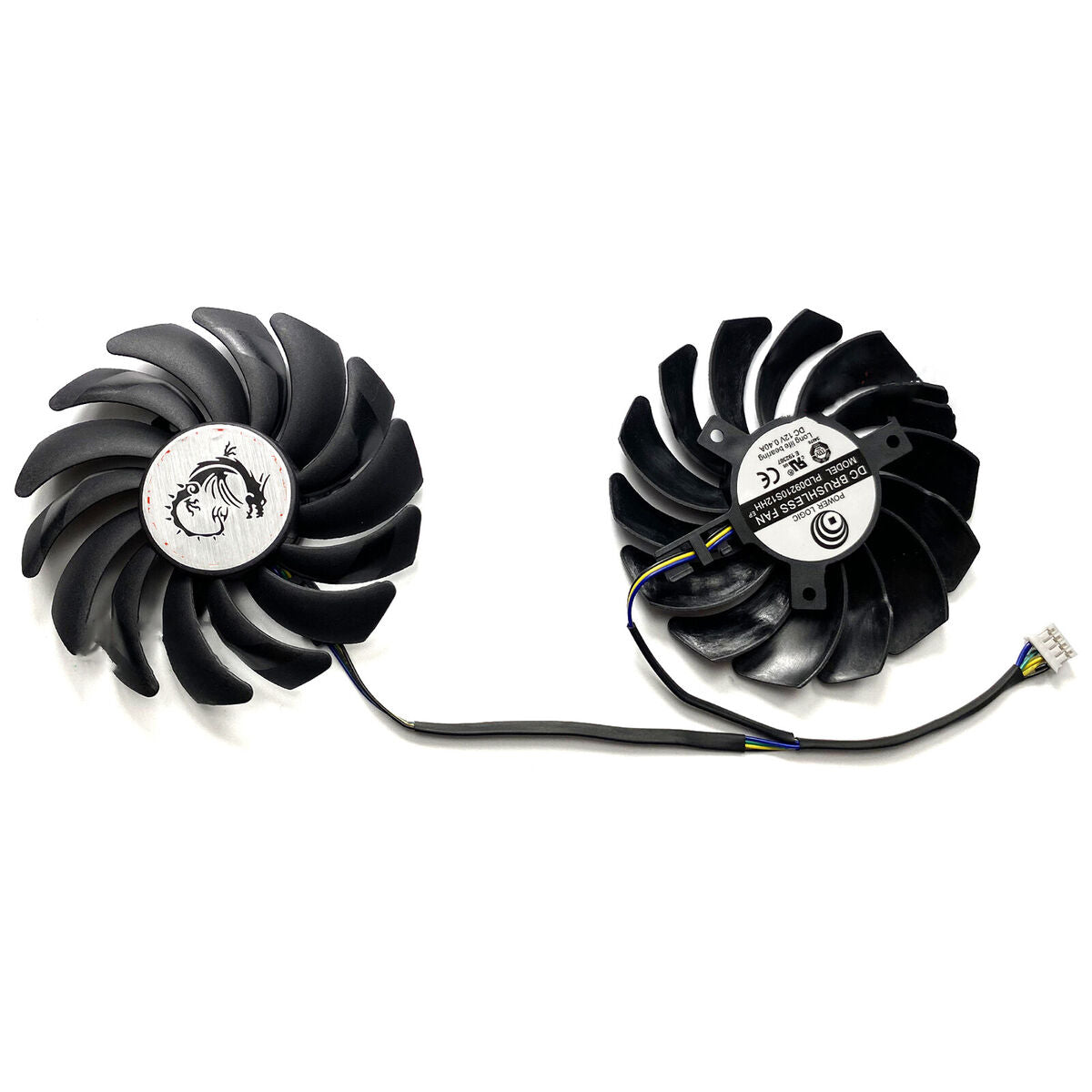 2x PLD09210S12HH Cooling Fan for MSI GTX1050 1050ti 2GB/4GB GAMING X Cooler Fans