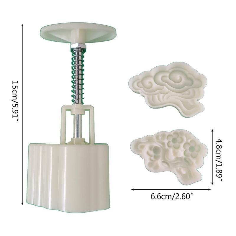 Mooncake Stamps Pine Shaped Baking Moulds Pastry Gadgets for Mid-Autumn Festival