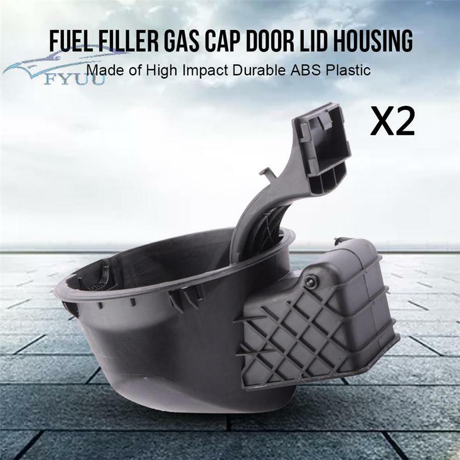 For Ford F-150 2X New Fuel Filler Gas Cap Door Lid Housing Fit Impact Durable