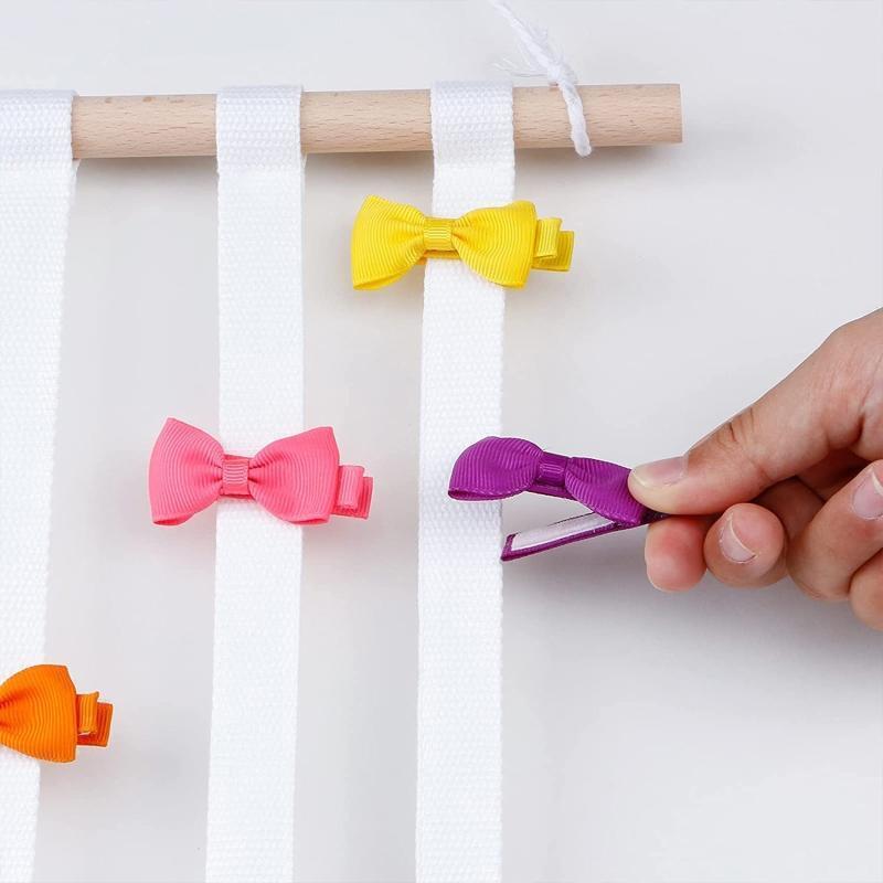 Nordic Woven Wooden Sticks Storage Belt Holder Hairpin Hair Clips Headbands