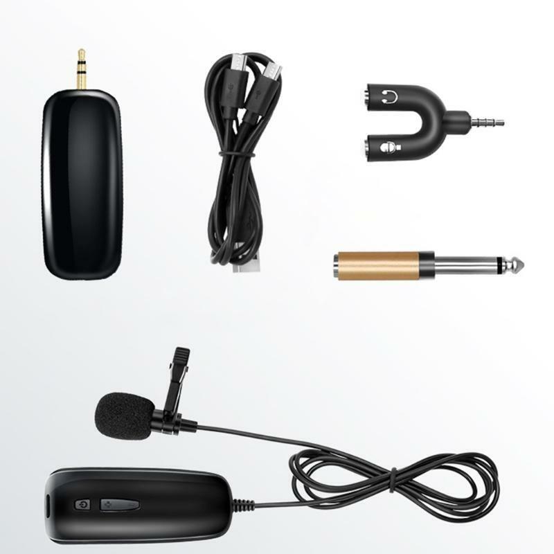 Karaoke Lavalier Wireless Microphone System UHF Automatic Frequency Adjustable