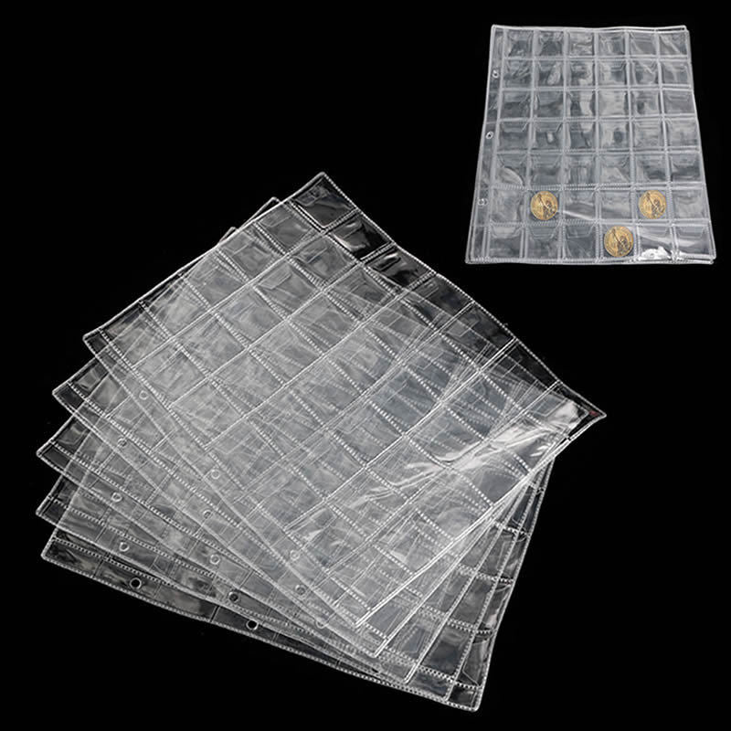 Album Pages 20 Pockets Money Coin Holder Storage Case Note Currency Collection