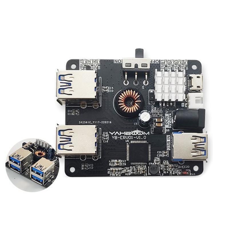 4 Ports USB Splitter Hub for ROS Robot Car Raspberry Pi JETSON NANO Computer PC