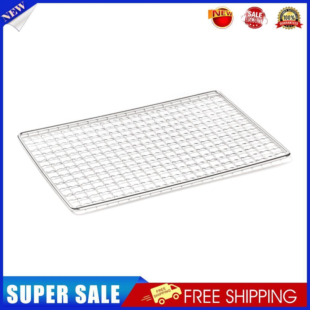 Portable Camping BBQ Net Stainless Steel Barbecue Grill Net (Single Net)