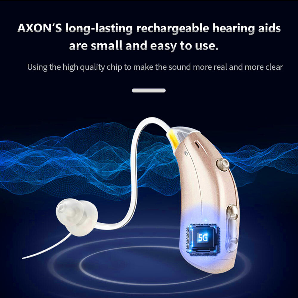 Digital Rechargeable Disabled Hearing Aids Ear Sound Amplifier Adjustable