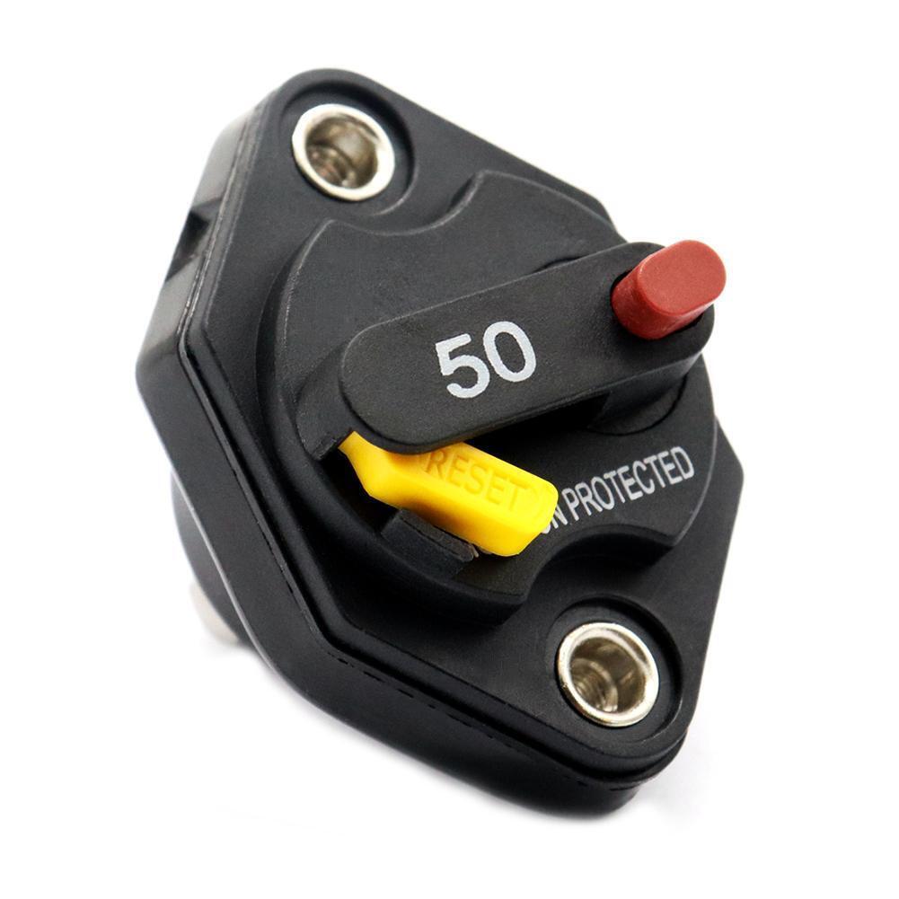 Car Truck Marine Manual Reset Circuit Breaker Waterproof DC 32V Fuse (50A)