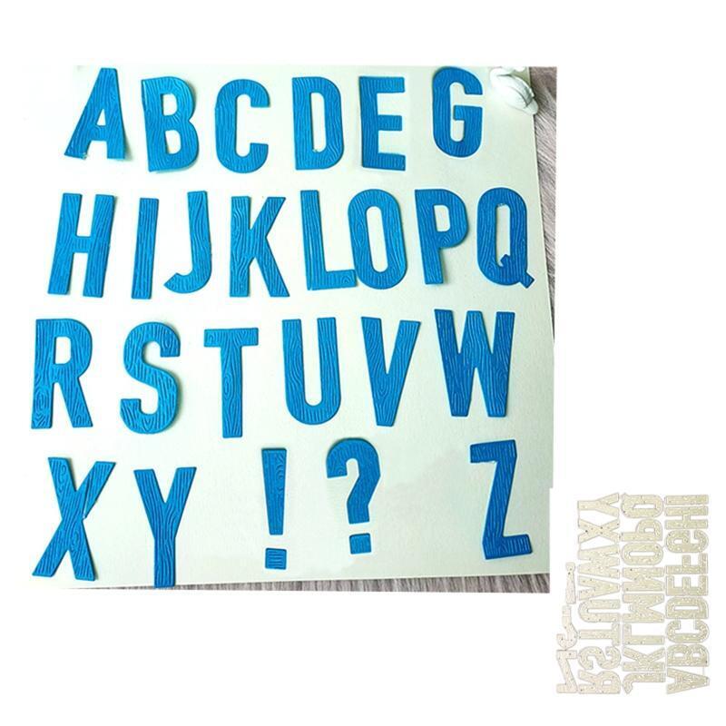 English Alphabet Cutting Dies Stencil Scrapbooking DIY Album Stamp Paper Card