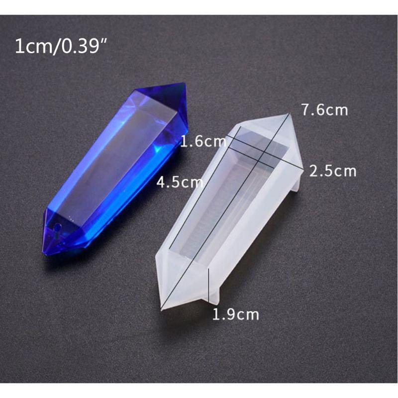 8 Pcs/set Crystal Epoxy Mould DIY Pendant Necklace Jewelry Decorative Silicone