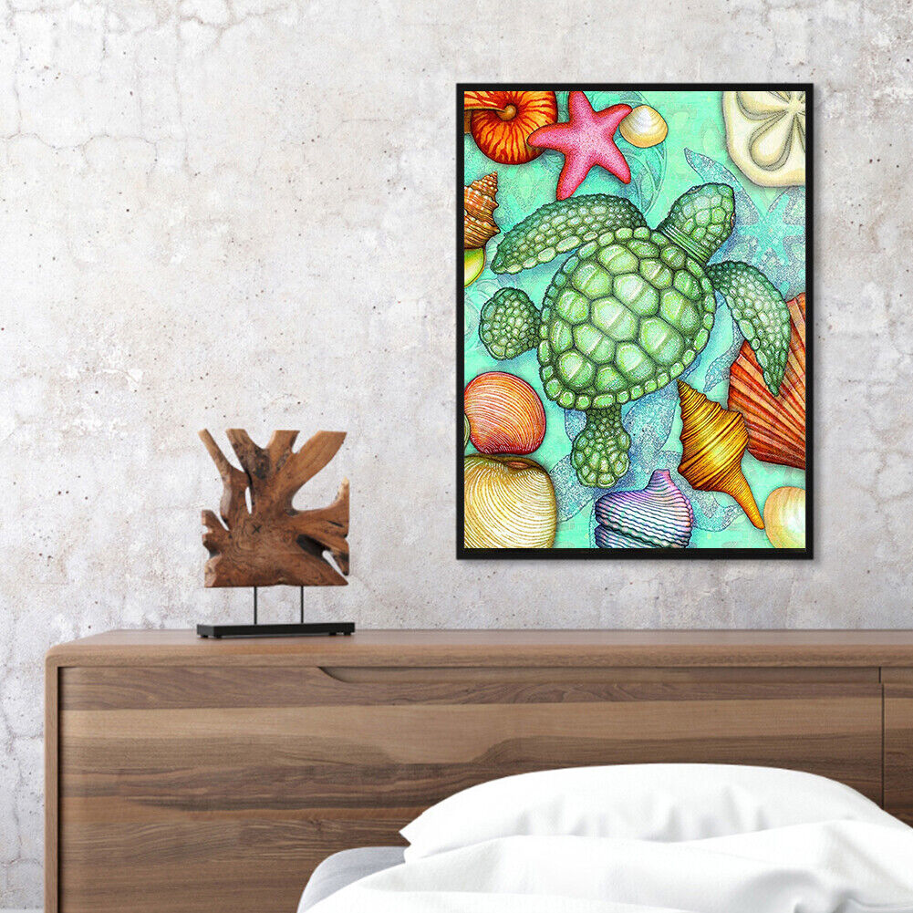 5D Diamond Painting Sea Turtle Round Mosaic Pictures DIY Home Wall Decor